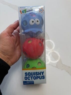 Squishy Octopus Set - Blue, Red, Green